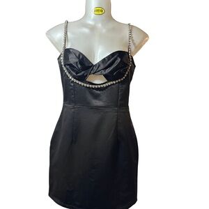 Runaway the Label Rhinestone Mini Party Dress